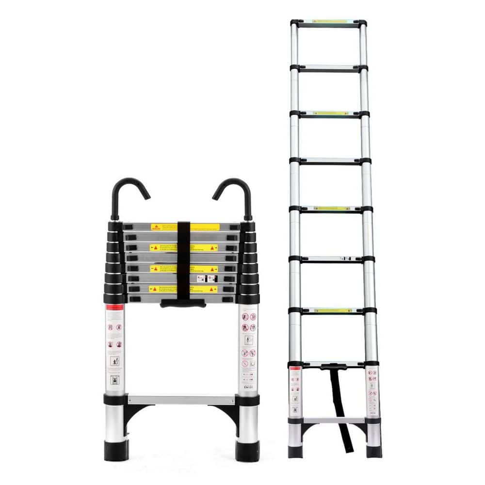 Anky 8.5 ft. Aluminium Multi-Purpose Heavy Duty Telescoping Extension Ladder with 330 lb. Load Capacity price history on PriceWatchPro