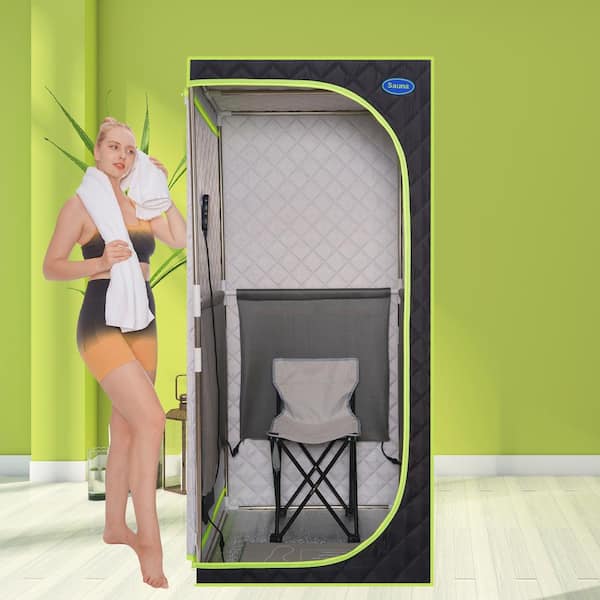 1-Person Infrared Plus Full-Body Sauna with Foldable Chair H627-Sauna-869 -  The Home Depot