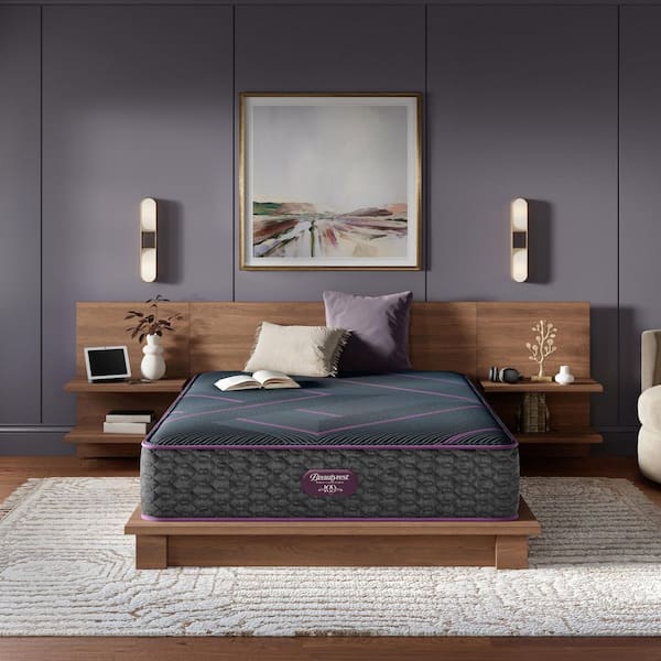 Beautyrest World Class Level 3-Hybrid Twin Medium 13 in. Standard Profile Mattress Set