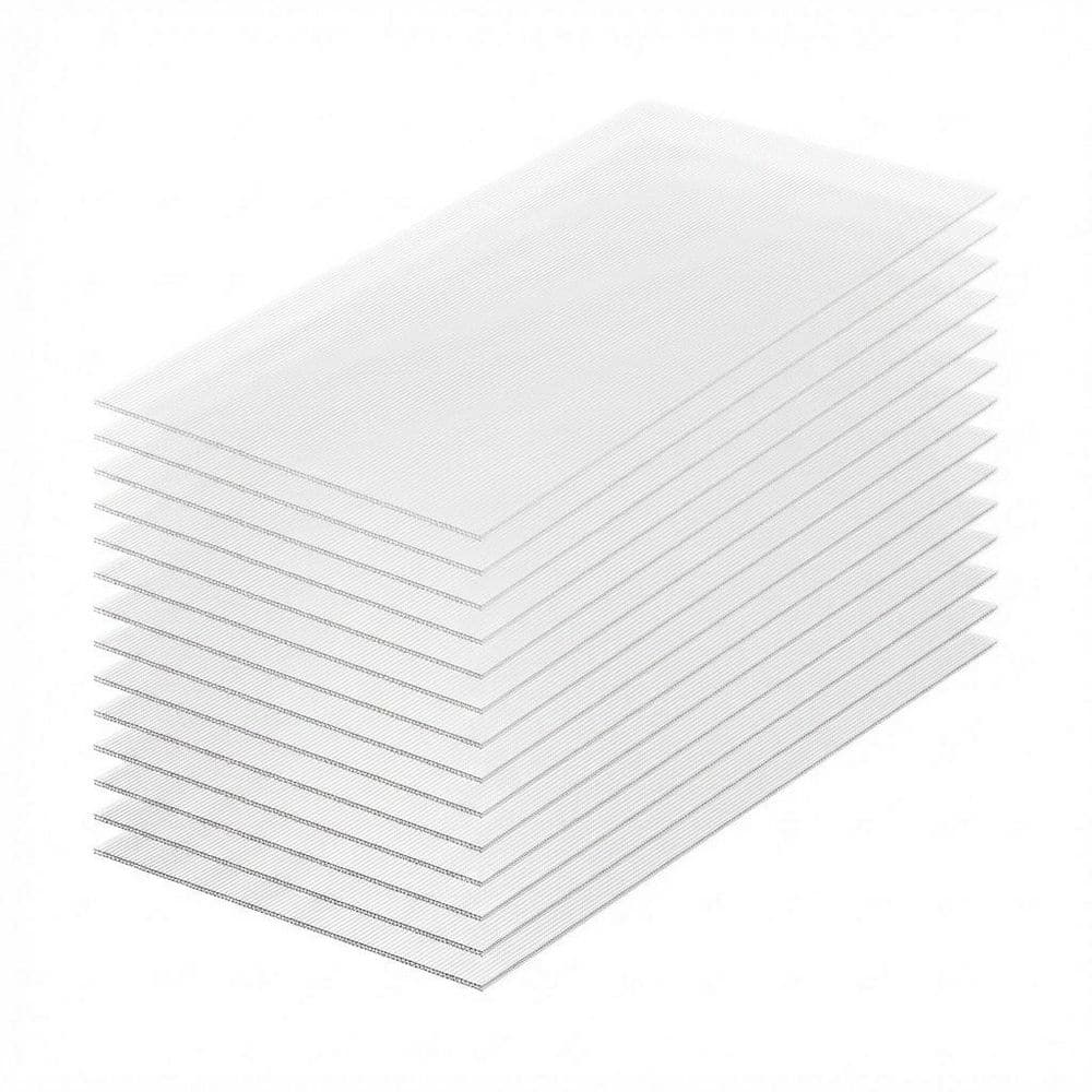 14-Pack 2 ft. x 4 ft. x 0.16 in. Polycarbonate Roof Panels Sheets, Greenhouse Panels, Clear Corrugated Roofing Sheets price history on PriceWatchPro