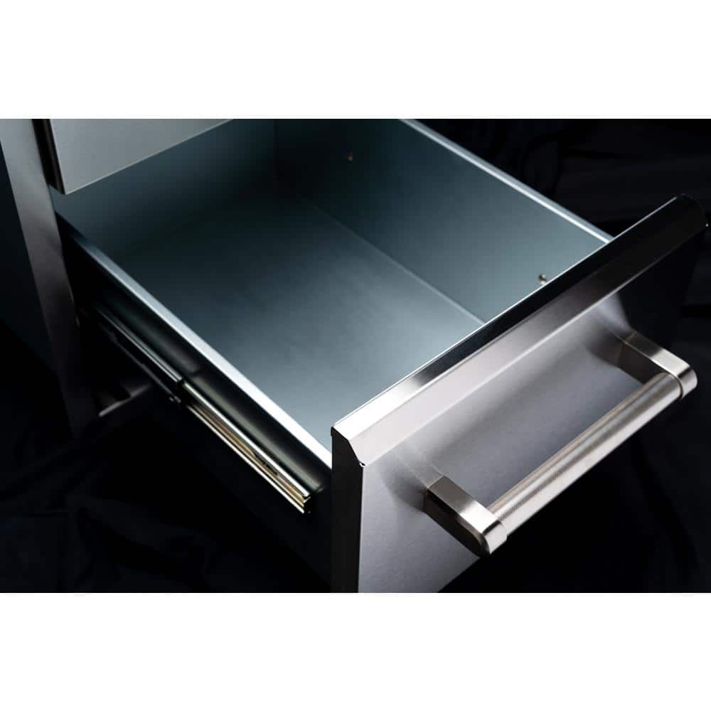Stainless Steel Vertical Double Drawer Outdoor Kitchen Unit