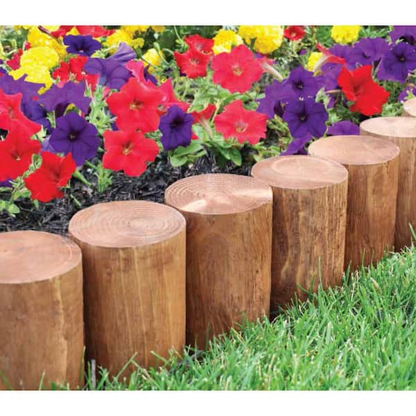 Wood Landscape Edging Home Depot Vigoro 48 In. X 3 In. X 3 In. Black