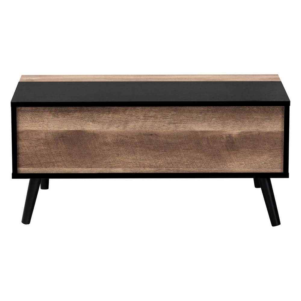 Jensen Two-Tone Wood Lift-Top Coffee Table with Storage