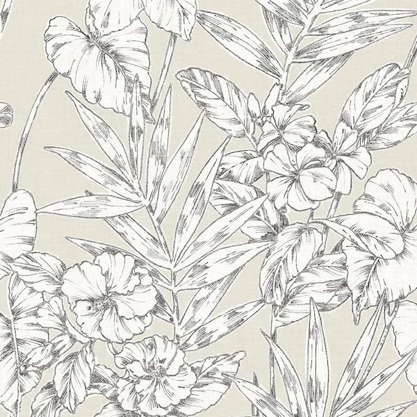 NuWallpaper Neutral Vinyl Peel & Stick Washable Wallpaper Roll (Covers 30.75 Sq. Ft.)