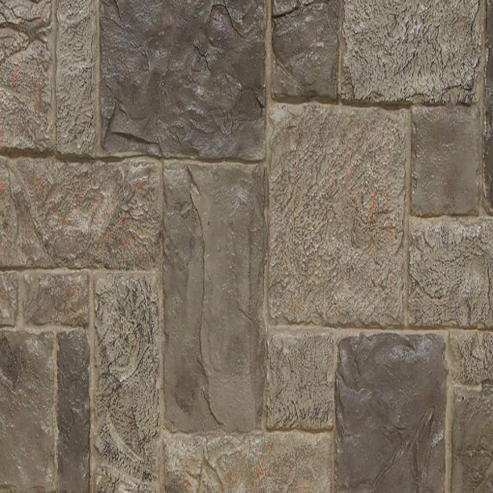 SAMPLE - 1-1/4 in. x 9 in. Smokey Ridge Urethane Castle Rock Stacked Stone, StoneWall Faux Stone Siding Panel Moulding price history on PriceWatchPro