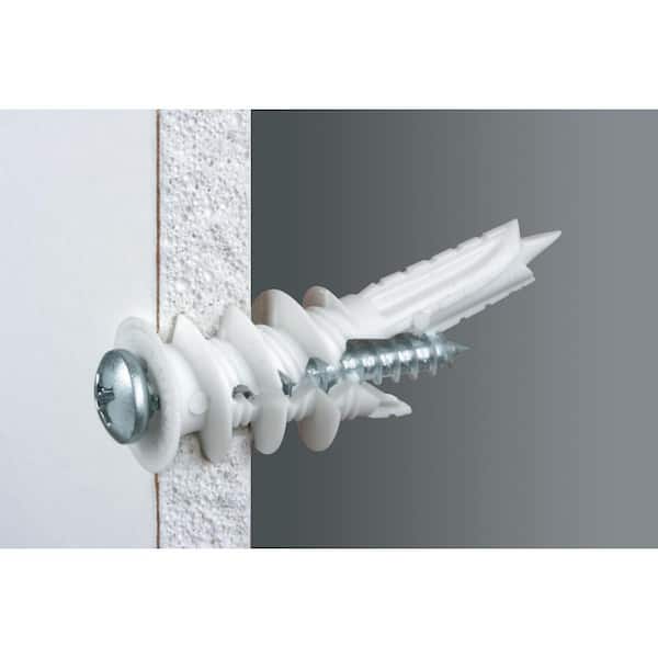 120-Piece Self-Drilling Drywall Anchors With Screws – 60 Anchors (12x30mm) + 60 Zinc Screws (4x35mm), No Pre-Drill, Holds 66LB For TV, Shelves, Frames