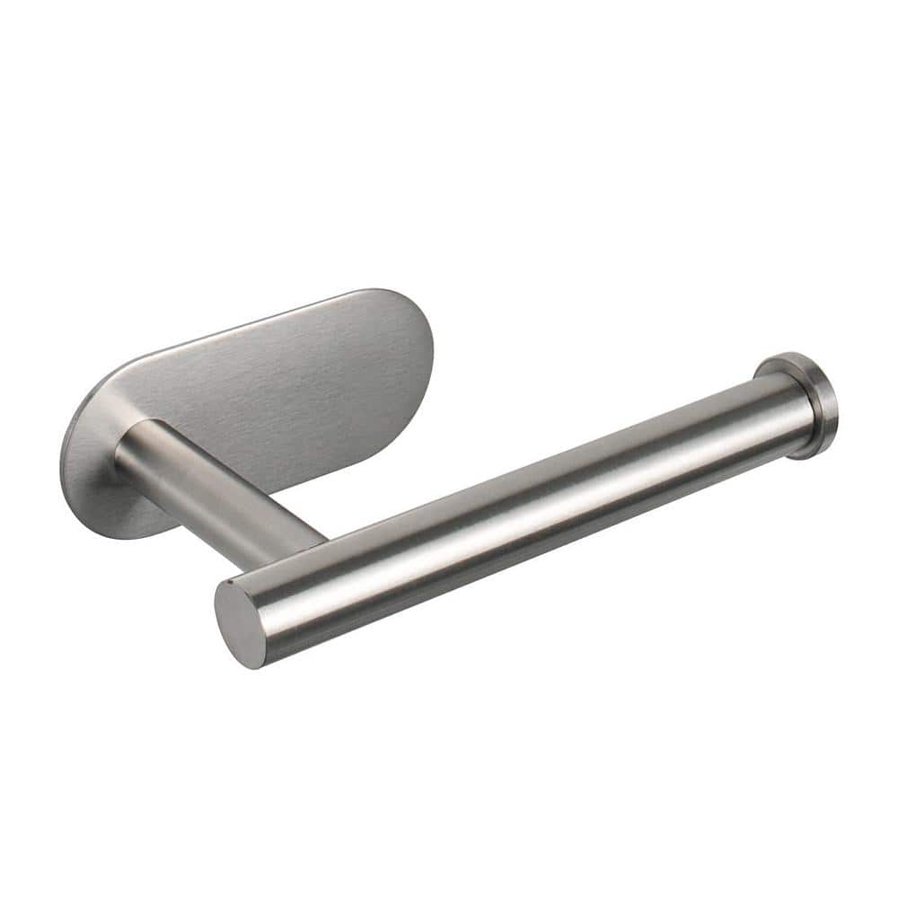 Adhesive or Screw Wall Mounted Oval Stainless Steel Toilet Paper Holder in Brushed Nickel price history on PriceWatchPro