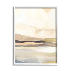 Rural Nature Horizon Landscape Design by Annie Warren Framed Abstract Art Print 14 in. x 11 in.