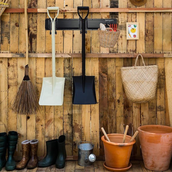 DIY Yard Tool Rack (Wall-Mounted for Garage + Shed)