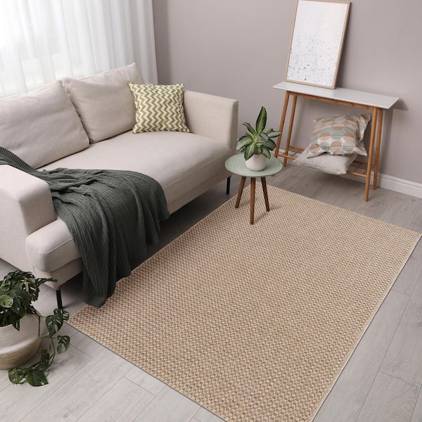 Blocton 8 ft. x 10 ft. Beige/Brown Area Rug