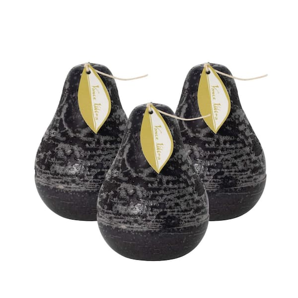 Vance Kitira 4.5" Black Timber Pear Candles