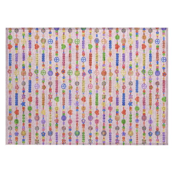 Chantille Machine Washable Indoor/Outdoor Abstract ACN2658 Pink 2 ft. x 3 ft. Accent Rug
