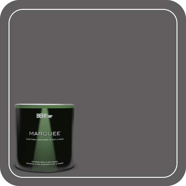 BEHR MARQUEE 1 qt. #T17-10 Shades On Semi-Gloss Enamel Exterior Paint & Primer