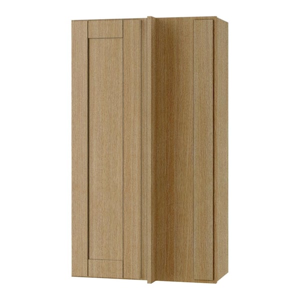 Home Decorators Collection Washington 24 in. W x 12 in. D x 42 in. H Assembled Plywood Blind Wall Kitchen Cabinet in Vanguard Oak with Soft Close