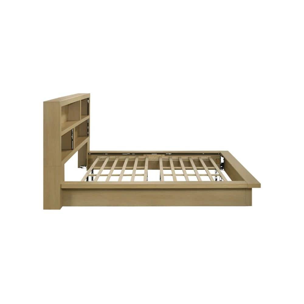 Hendricks California King Panel Headboard Platform Bed Light Oak price history on PriceWatchPro