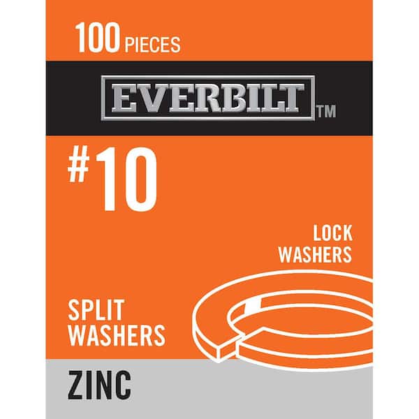 Everbilt #10 Zinc Plated Lock Washer (100-Pack)