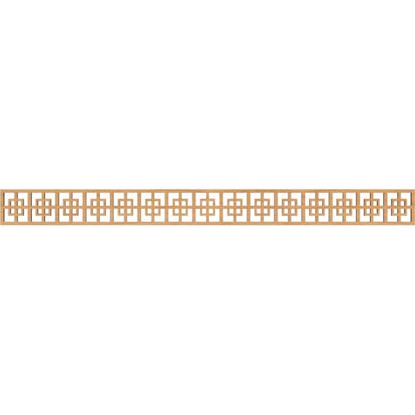 Ekena Millwork Cambridge Fretwork 0.25 in. D x 46.375 in. W x 4 in. L Maple Wood Panel Moulding