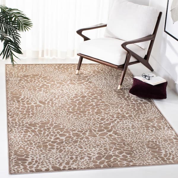 Atlas Camel/Stone 8 ft. x 10 ft. Animal Print Area Rug