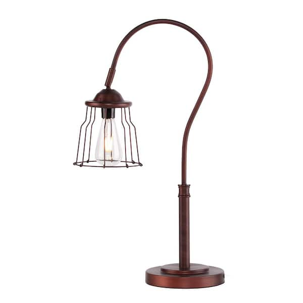 Unbranded Garreth 25 in. Coppery Brushed Bronze Table Lamp