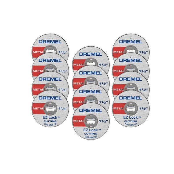 EZ Lock 1-1/2 in. Rotary Tool Metal Cut-Off Wheels for Metal (12-Pack)