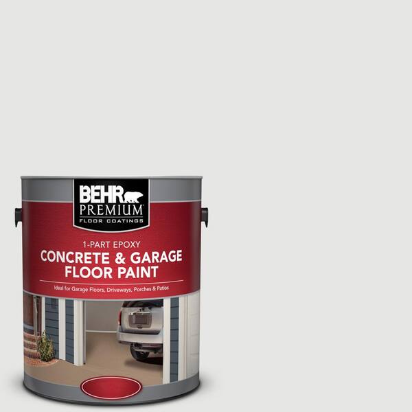 BEHR Premium 1 gal. #PFC-66 Ice White 1-Part Epoxy Satin Interior/Exterior Concrete and Garage Floor Paint