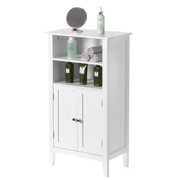  Iwell Bathroom Cabinet, Storage Cabinet with Doors, Large  Display Cabinet with Open Shelf, Freestanding Floor Cabinet for Living  Room, Home Office, White : Home & Kitchen