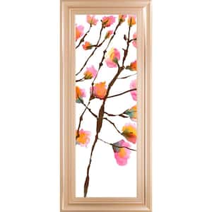 "Inky Blossoms II" By Deborah Velasquez Framed Print Abstract Wall Art 42 in. x 18 in.
