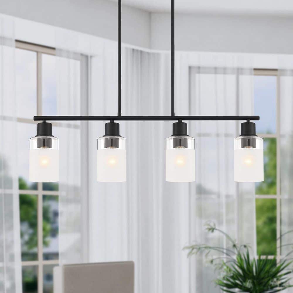 Cedar Lane 4 -Light Matte Black Island Pendant price history on PriceWatchPro