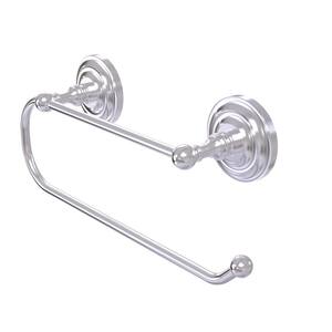 Prestige Que New Wall Mounted Double Post Toilet Paper Holder in Satin Chrome