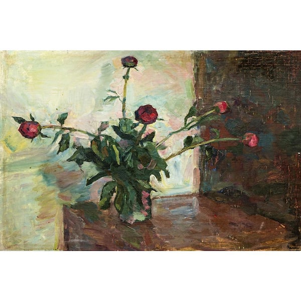 Unbranded "Love and Thorns" by Marmont Hill Unframed Canvas Nature Art Print 8 in. x 12 in.