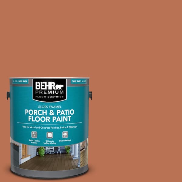 BEHR PREMIUM 1 gal. #230D-6 Iced Tea Gloss Enamel Interior/Exterior Porch and Patio Floor Paint