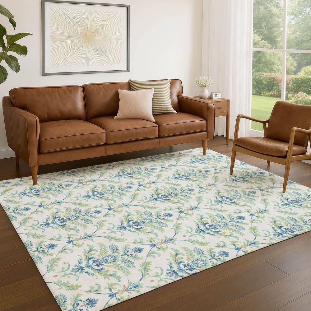 Chantille Machine Washable Indoor/Outdoor Abstract ACN2325 Aloe 10 ft. x 14 ft. Area Rug price history on PriceWatchPro