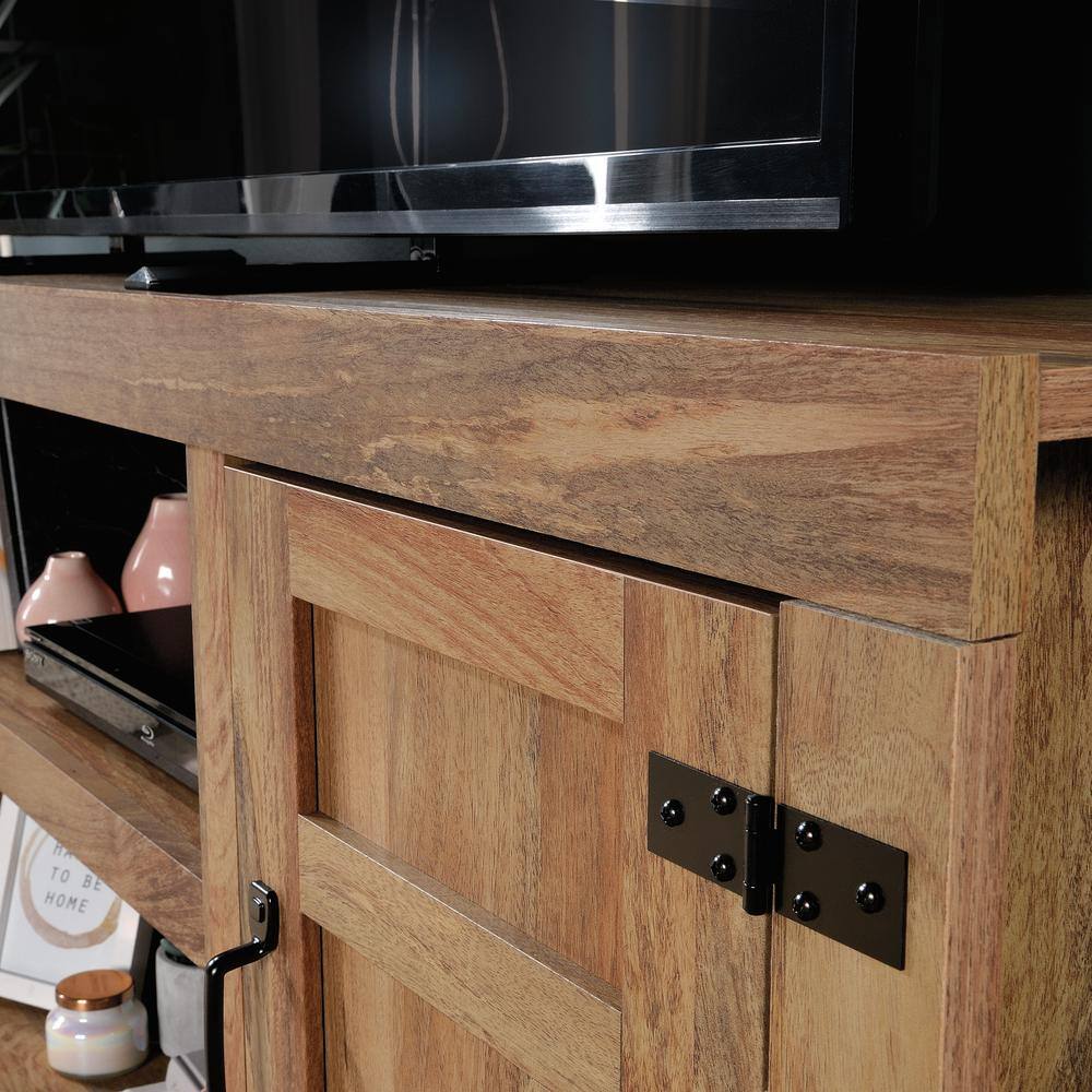 Sindoori Mango Farmhouse TV Stand with Cabinets