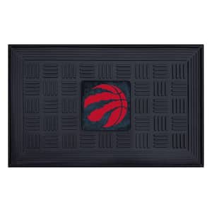 NBA Toronto Raptors Black 19 in. x 30 in. Vinyl Door Mat