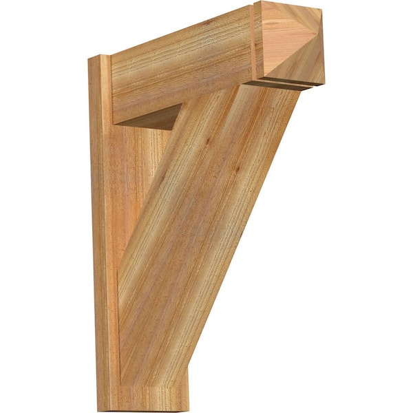 Ekena Millwork 8 in. x 30 in. x 26 in. Western Red Cedar Traditional Arts and Crafts Rough Sawn Outlooker