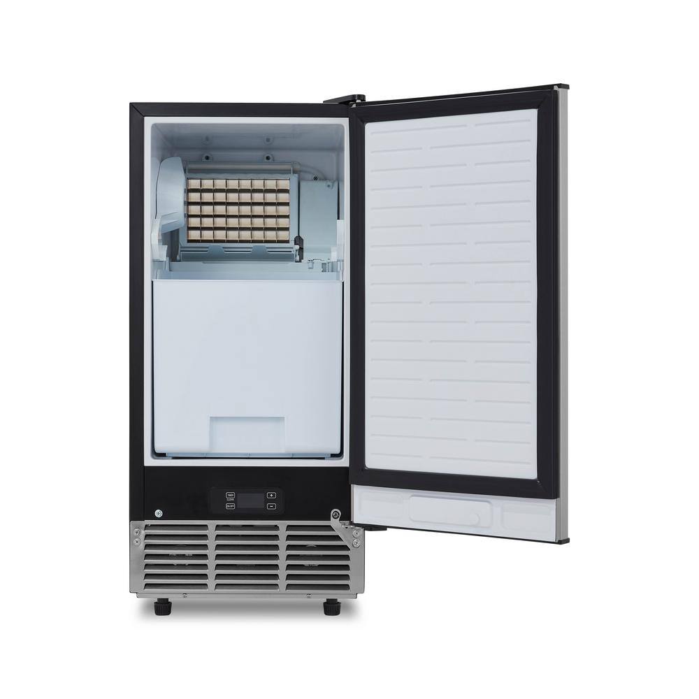Newair 15" Stainless Steel Undercounter Ice Maker with Fingerprint Resistant Door