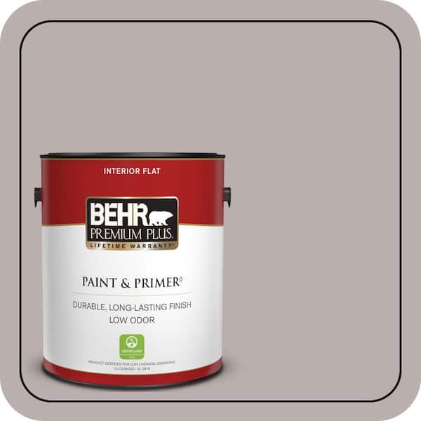 BEHR PREMIUM PLUS 1 gal. #PPU17-11 Vintage Mauve Flat Low Odor Interior Paint & Primer