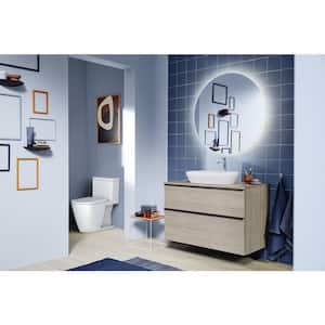 D-Neo 1-piece 1.28 GPF Single Flush Elongated Toilet in. White Seat Not Included