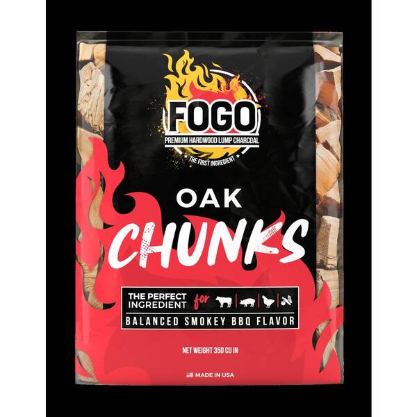 FOGO 350 Cu. In. Bag Oak Smoking Chunks FG-SW-CHU-OAK - The Home Depot