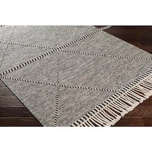 Zanafi Black/Cream Global 2 ft. x 3 ft. Indoor Area Rug