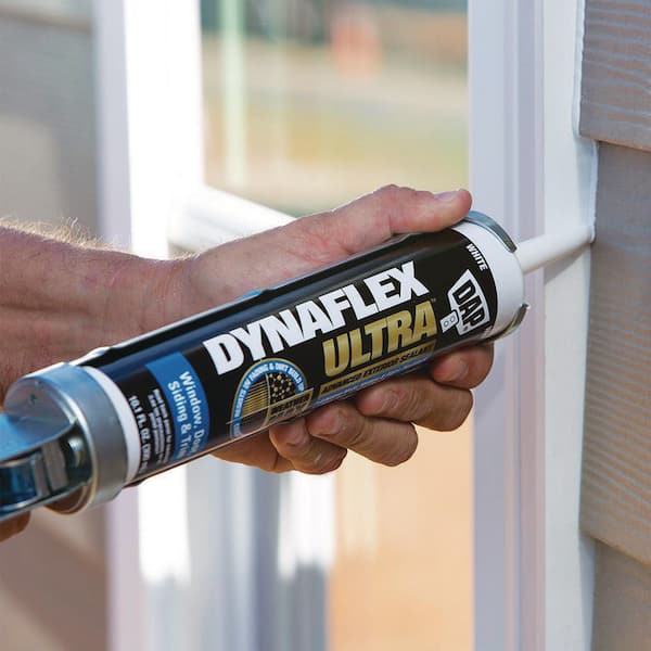 DAP - DYNAFLEX Ultra 10.1 oz. White Advanced Exterior Window, Door, and Siding Sealant