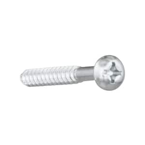 #12 x 1-1/2 in. Zinc Plated Phillips Round Head Wood Screw (3-Pack)
