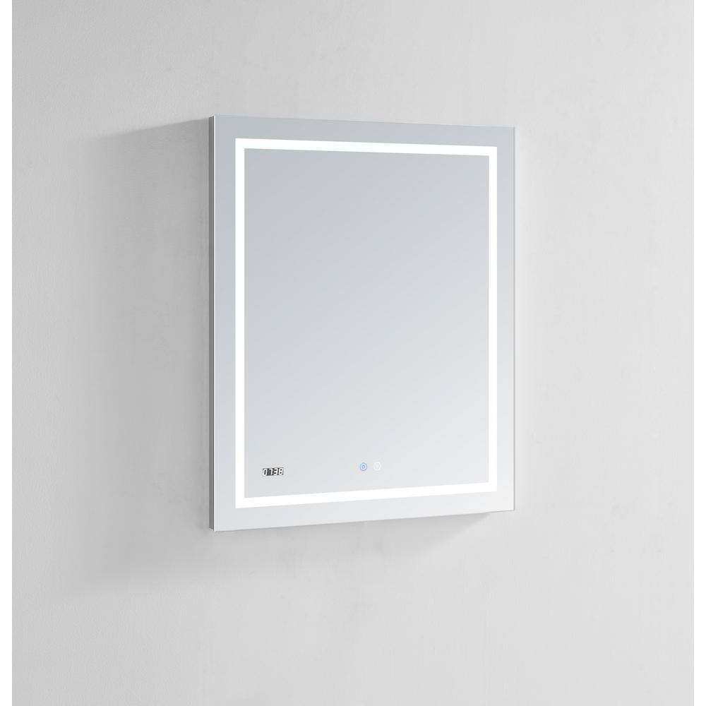 Daytona 24.00 in. W x 30.00 in. H Frameless Rectangular LED Light Bathroom 