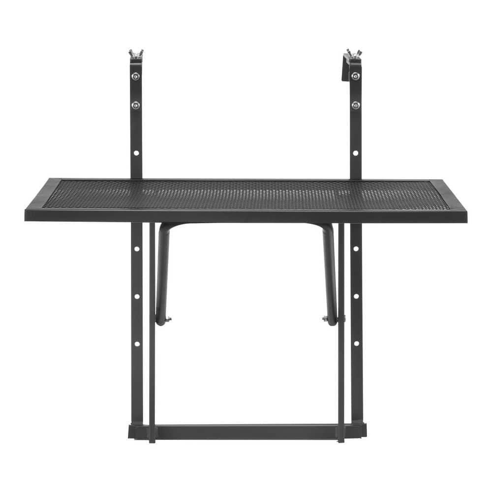 Balcony Hanging Table, 19 x 24 in. Metal Folding Balcony Railing Table, Outdoor Balcony Bar Table for Railings price history on PriceWatchPro