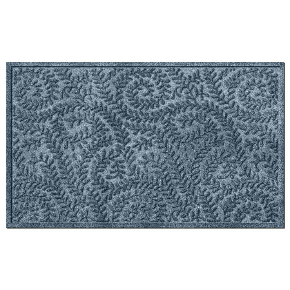WaterHog Boxwood Bluestone 35 in. x 59 in. PET Polyester Indoor Outdoor Doormat price history on PriceWatchPro