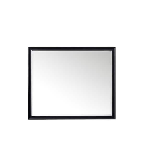 James Martin Vanities Glenbrook 48.0 in. W x 40.0 in. H Rectangular Framed Wall Mount Bathroom Vanity Mirror in Black Onyx