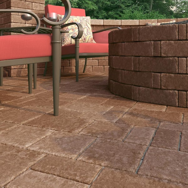 Pavestone Rumblestone Rec 10 5 In X 7 1 75 Sierra Blend Concrete Paver 90977 - How To Install Patio Pavers Home Depot