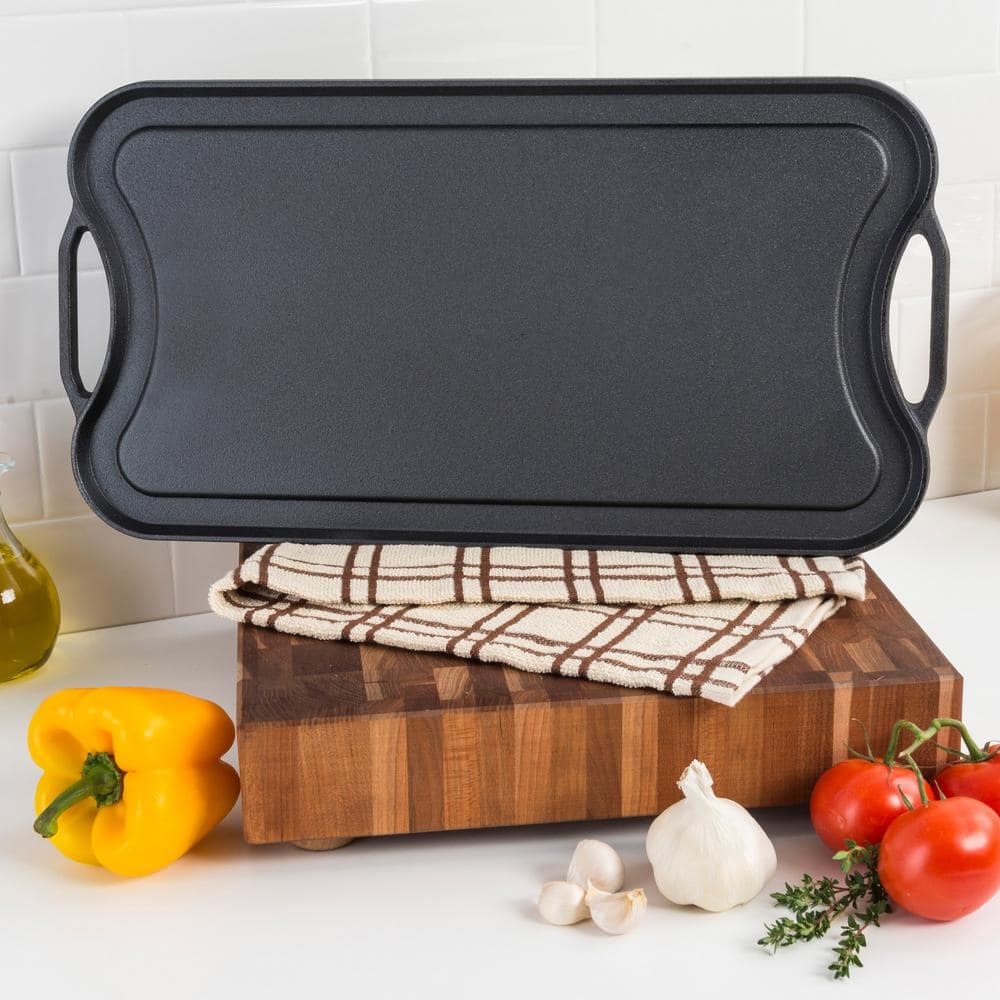 Viking 20-Inch Black Cast Iron Reversible Grill Griddle