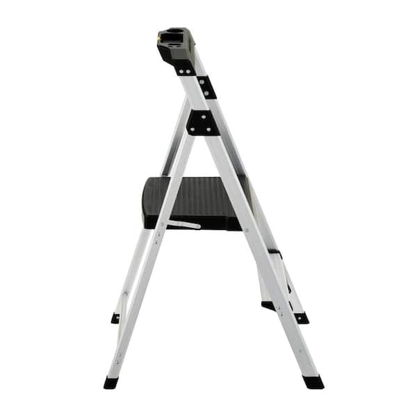 Gorilla Ladders 2-Step Aluminum Step Stool Ladder, 250 lbs. Type I Duty  Rating (8ft. Reach Height) GLA-2-2 - The Home Depot