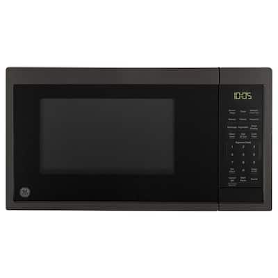 0.9 cu. ft. Smart Countertop Microwave in Black Stainless Steel, Fingerprint Resistant